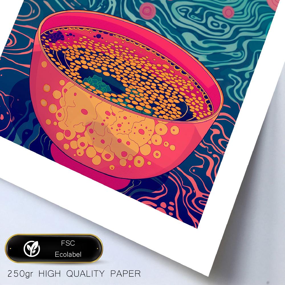 Nacnic Yayoi Kusama Wave And Ramen Japanise