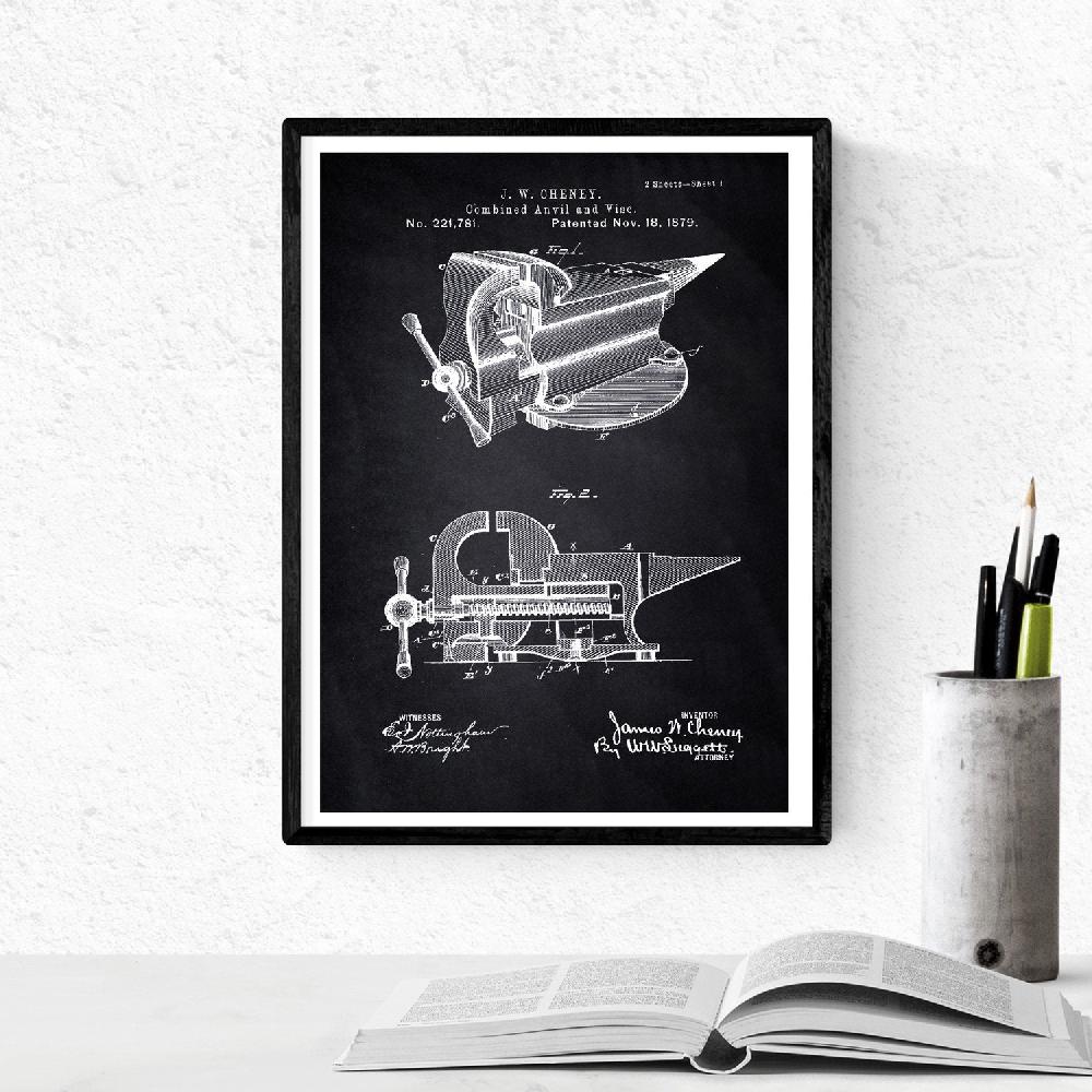 Nacnic Pack De 4 Láminas Patentes De Herramientas 2