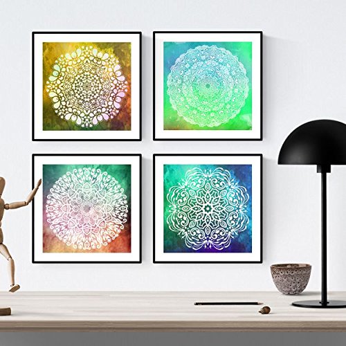 nacnic Pack de 5 láminas de Mandalas LIBERTAD de Nacnic
