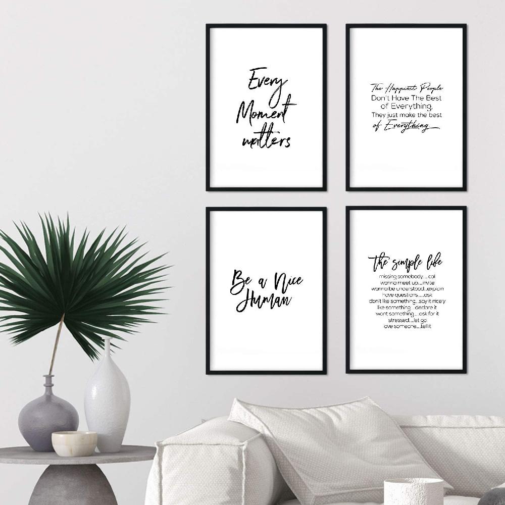 nacnic Pack de láminas con frases inspiracionales y energéticas