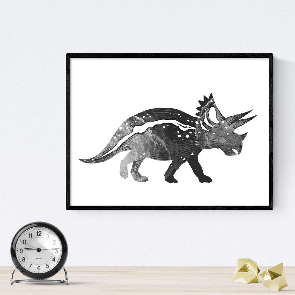 Nacnic Pack De Láminas De Dinosaurios En Blanco Y Negro Para Niños