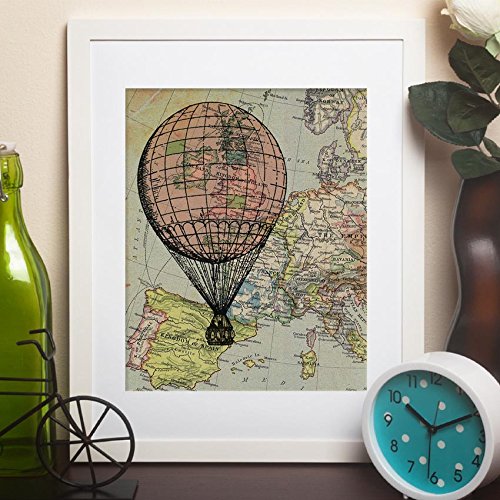 Nacnic Pack De Láminas De Globos Y Mapas De Alta Calidad
