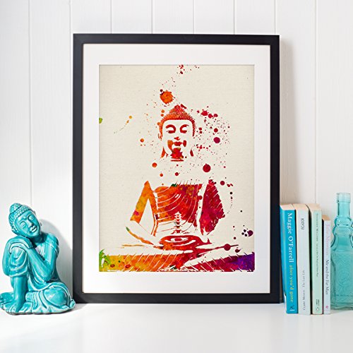 Nacnic Pack De Láminas De Meditación Estilo Acuarela Con Imágenes De La India