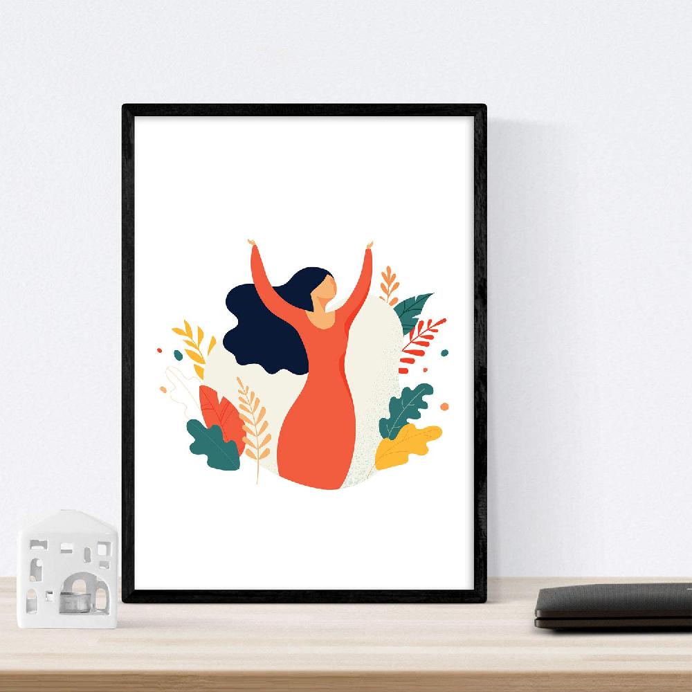 Nacnic Pack De Laminas De Mujeres En Anochecer Y Amanecer