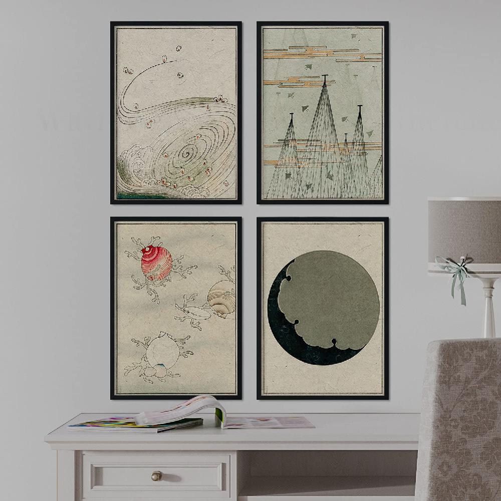 Nacnic Pack De Láminas Minimalista Revista Vintage Japonesa