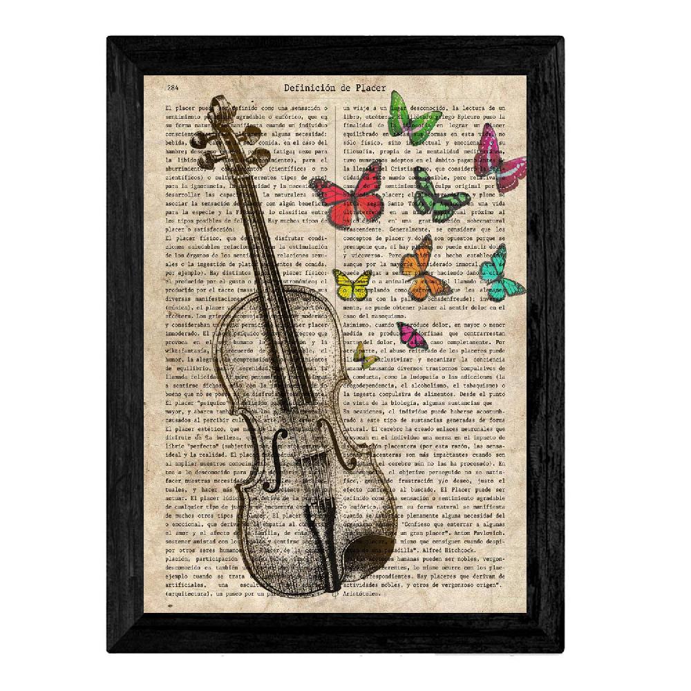 Nacnic Pack De Láminas Vintage De Instrumentos Musicales