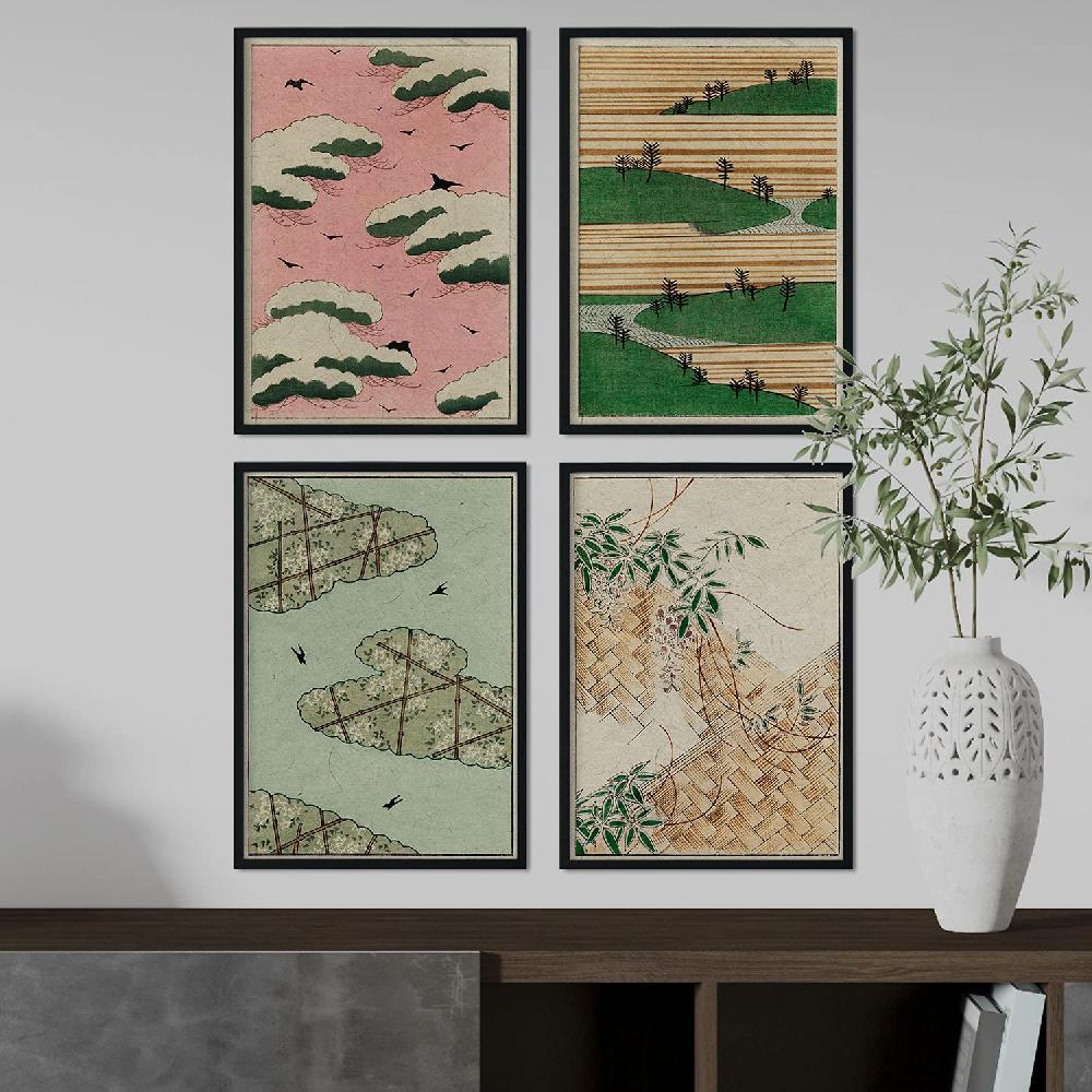 Nacnic Pack De Láminas Vintage Japonesa Shin Bijutsukai