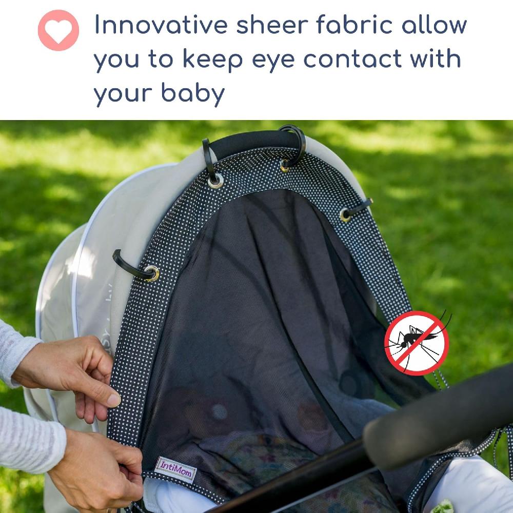 Nacnic Parasol Para Cochecitos Y Sillas De Seguridad Para Bebés (tamaño Mediano). Parasol Universal Ajustable Con Factor De Protección Solar 30+ Y Transparencia. Tu Bebé Verá El Mundo Y Estará Protegido. Parasol Para Coche