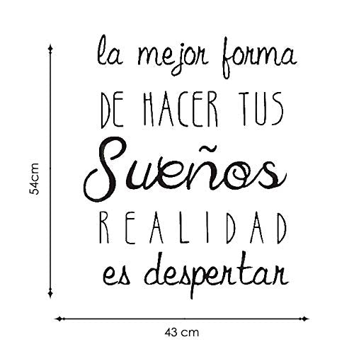Nacnic Pegatina De Pared Con Frase Motivadora En Español Y Oficina