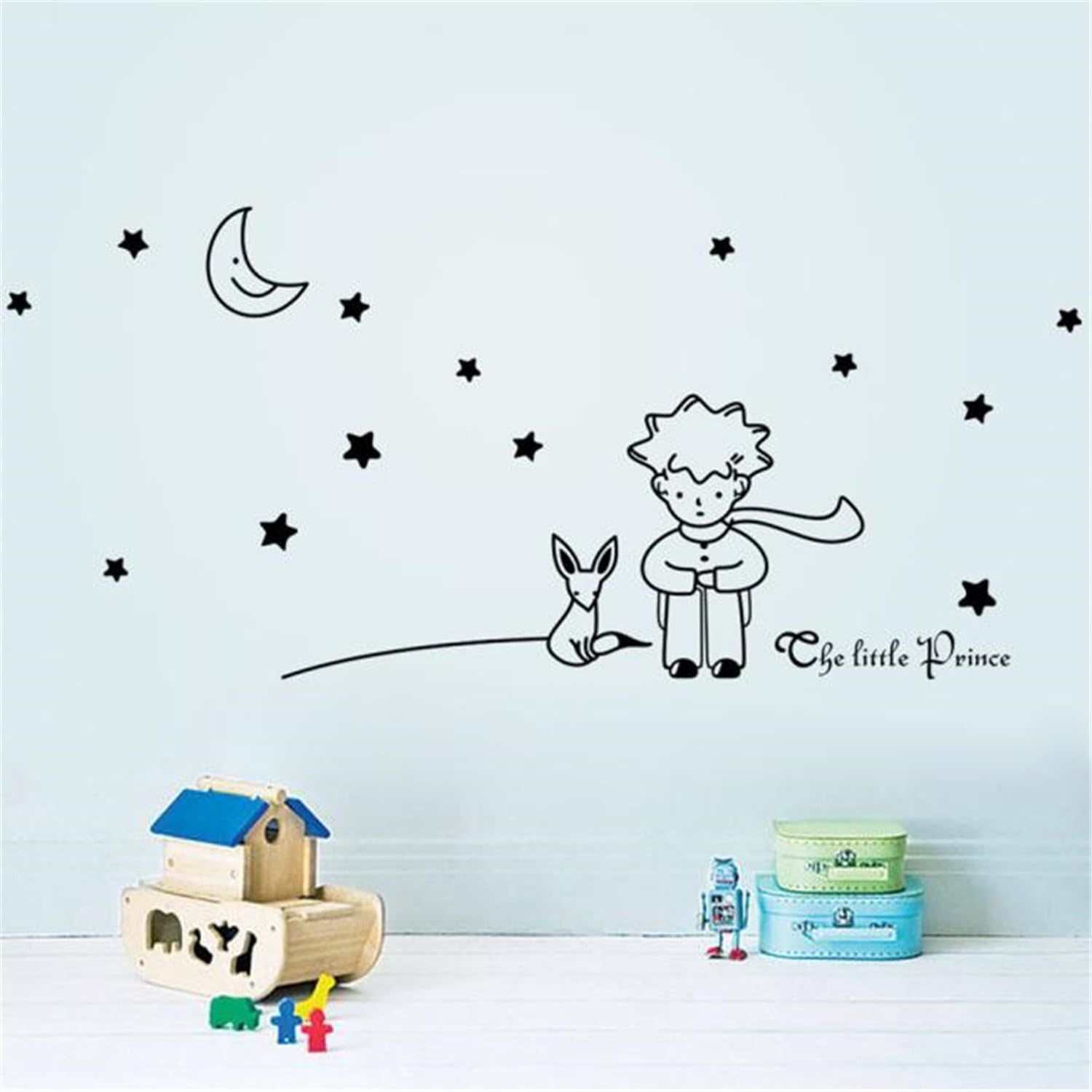 Nacnic Pegatina De Pared De El Principito Estrellas Luna Niños Decoración Del Hogar Navidad