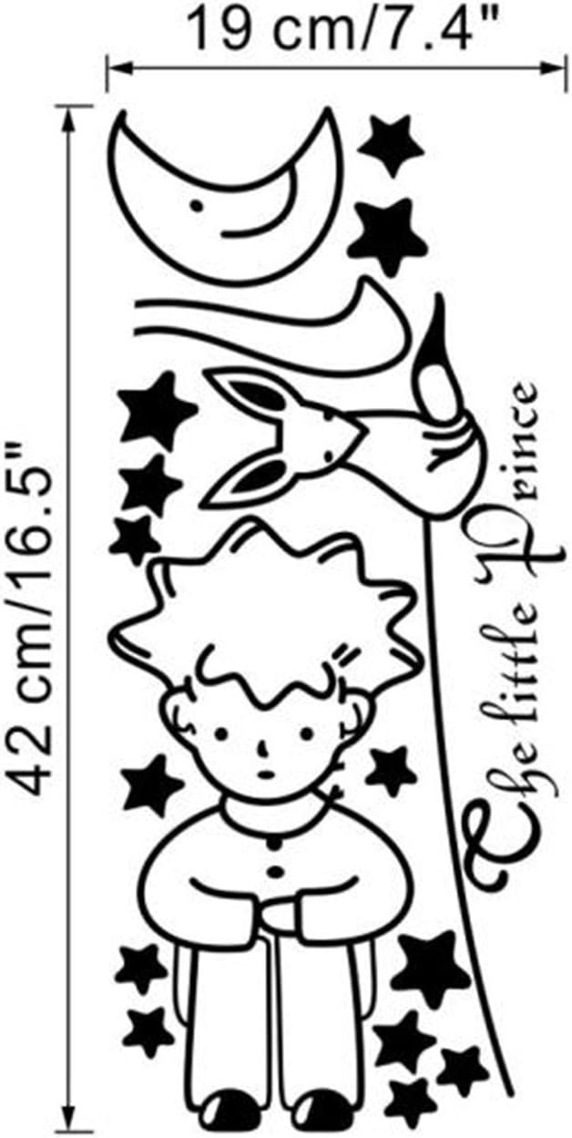 Nacnic Pegatina De Pared De El Principito Estrellas Luna Niños Decoración Del Hogar Navidad
