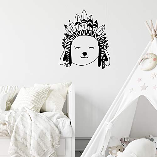 Nacnic Pegatina De Pared De Oso Indio Geométrico Para Niños Y Bebés