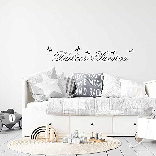 nacnic Pegatina de pared DULCES SUEÑOS en vinilo y Oficina