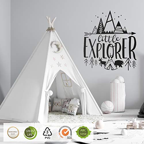 Nacnic Pegatina De Pared Estilo Nórdico Con Detalle De Bosque Para Niños Y Bebés