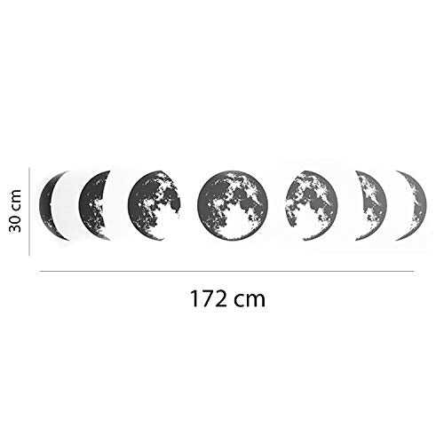 Nacnic Pegatina De Pared Estilo Nórdico Con Fases De La Luna