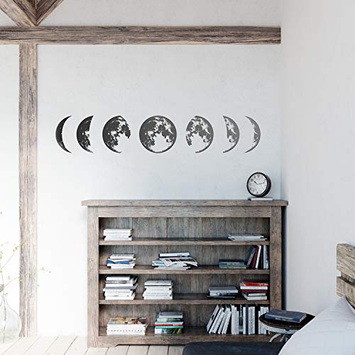 nacnic Pegatina de Pared Estilo Nórdico con Fases de la Luna