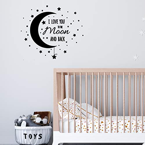 Nacnic Pegatina De Pared Estilo Nórdico Con Frase Inspiradora Y Cielo Estrellado - Lámina Adhesiva Oficina Tienda