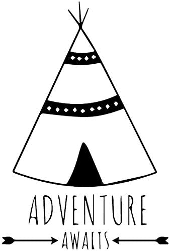 Nacnic Pegatina De Pared Estilo Nórdico Con Frase Inspiradora Y Tipi Para Niños Y Bebés