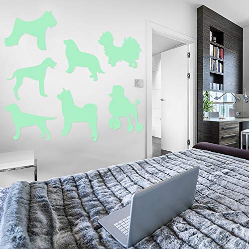 Nacnic Pegatina De Pared Fluorescente De Perro Bebé Para Enchufe O Interruptor