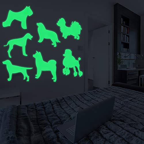 Nacnic Pegatina De Pared Fluorescente De Perro Bebé Para Enchufe O Interruptor