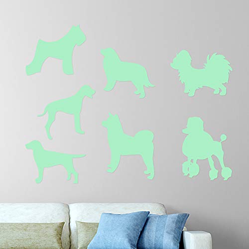 Nacnic Pegatina De Pared Fluorescente De Perro Bebé Para Enchufe O Interruptor