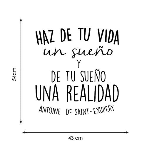 Nacnic Pegatina De Pared Vinilo Decorativo Con Frase Inspiradora