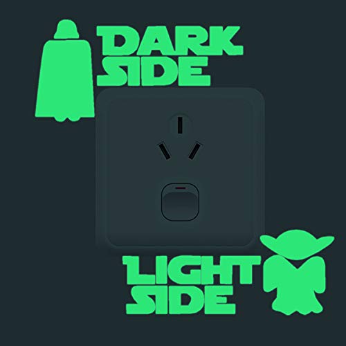nacnic Pegatinas de pared BRILLAN EN LA OSCURIDAD de STAR WARS - Láminas luminosas