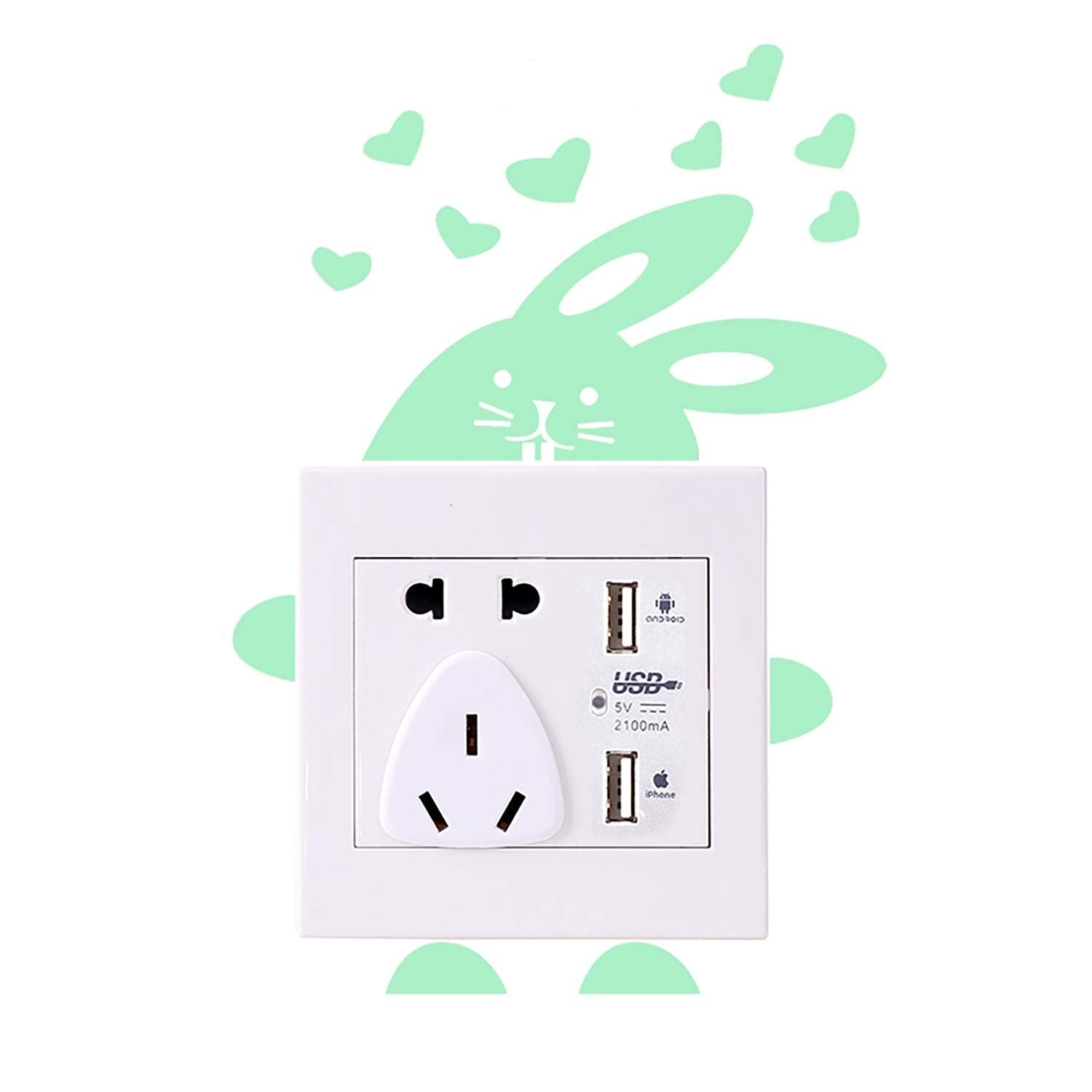 Nacnic Pegatinas De Pared Brillantes De Gato Corazones Fluorescentes