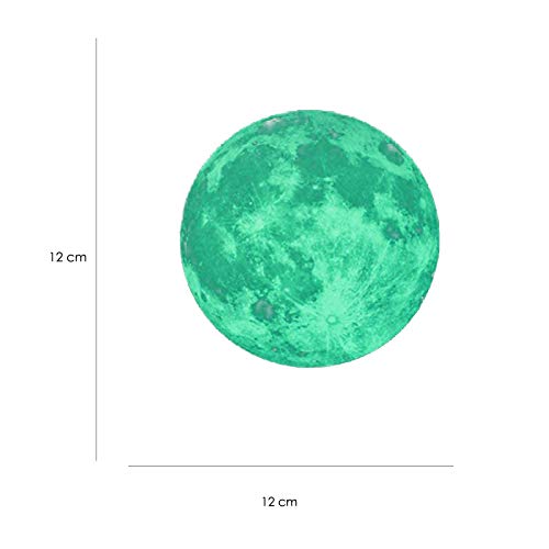 Nacnic Pegatinas De Pared Fluorescentes De La Luna Para Niños