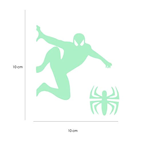 Nacnic Pegatinas De Pared Fluorescentes De Spiderman