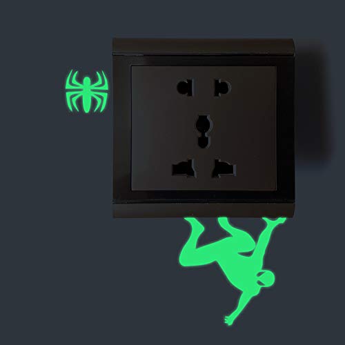 Nacnic Pegatinas De Pared Fluorescentes De Spiderman