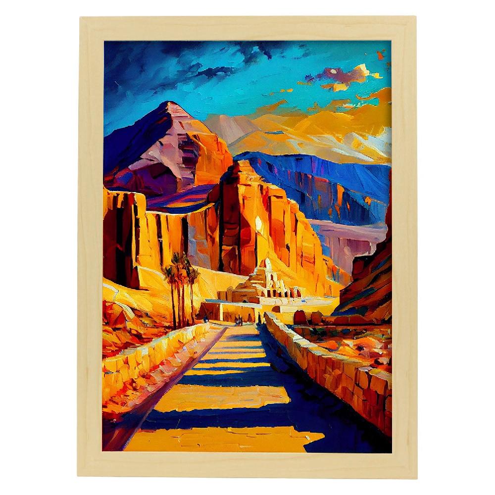Nacnic Pintura Al Óleo Nacnic Valle De Los Reyes Luxor Egipto