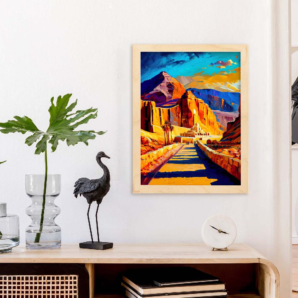 Nacnic Pintura Al Óleo Nacnic Valle De Los Reyes Luxor Egipto