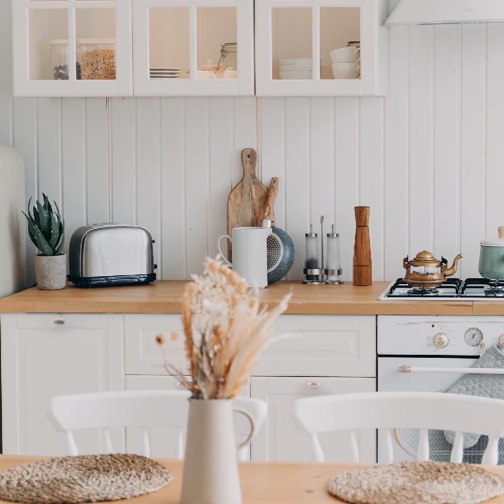 Nacnic Pomos Tiradores De Piedra Ovalados Tono Pizzara Con Líneas Doradas - Juego De 6 Para Cocina Y Baño