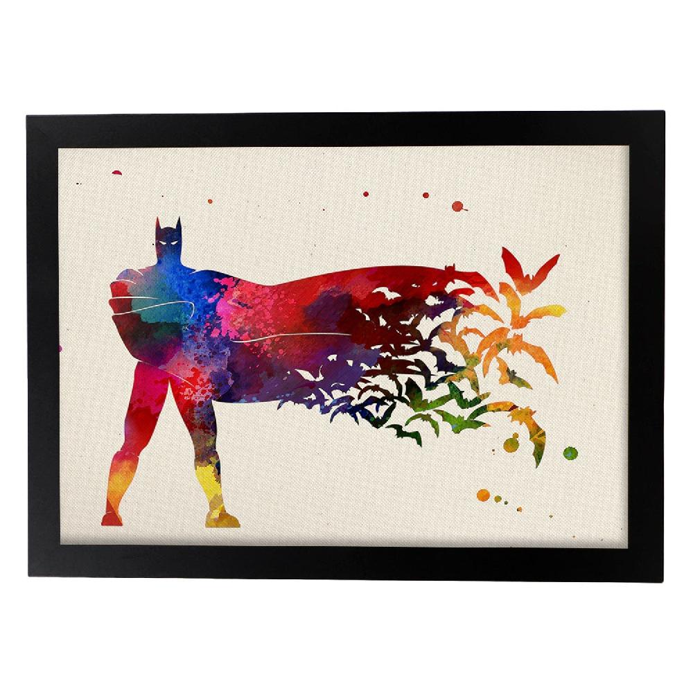 Nacnic Poster Acuarela De Batman Y Películas Antiguas