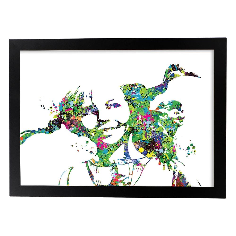 Nacnic Poster Acuarela De Pippi Y Películas Antiguas