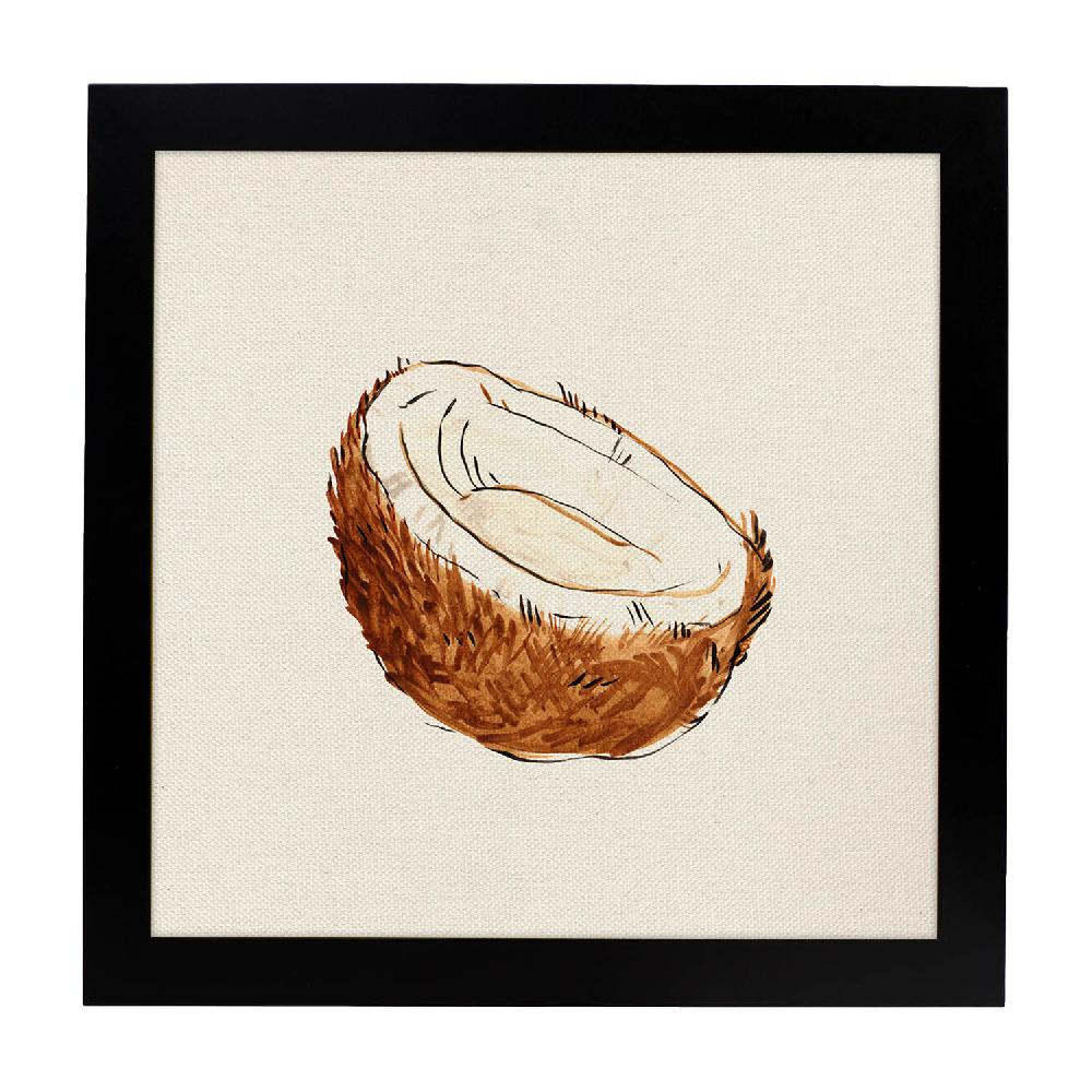 Nacnic Póster Cuadrado De Coconuts Con Ilustraciones De Frutas Y Verduras