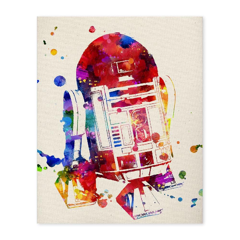 nacnic Poster de Acuarela R2D2 de Películas Antiguas