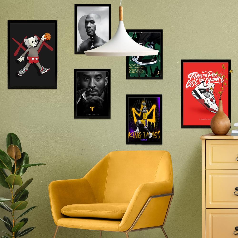 nacnic Póster de Baloncesto Icono King James Jordan Nike