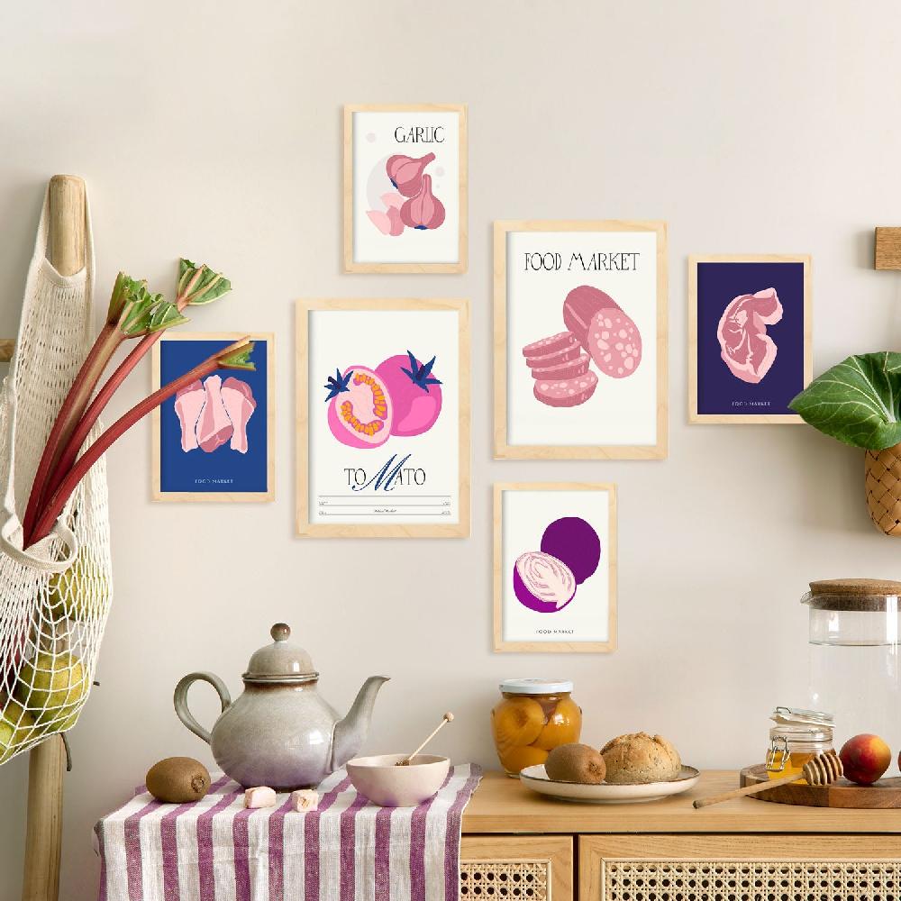 Nacnic Póster De Comida Y Plantas. Come Rosa. Naturaleza Y Botánica