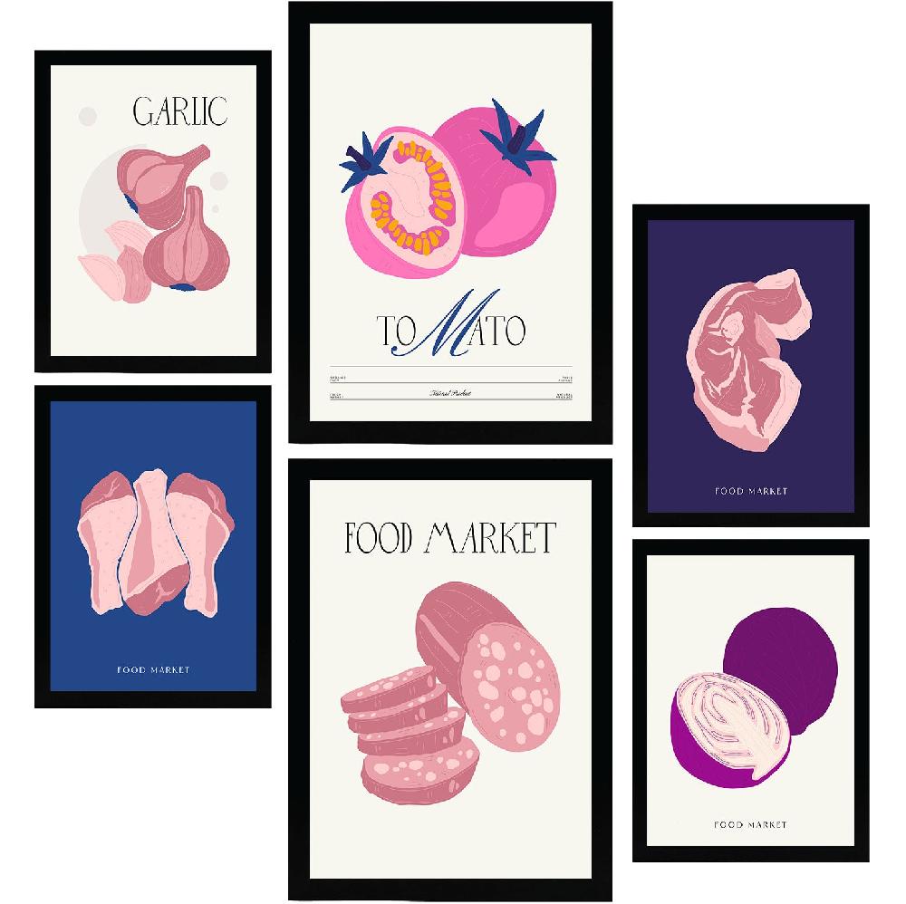 nacnic Póster de Comida y Plantas. Come Rosa. Naturaleza y Botánica