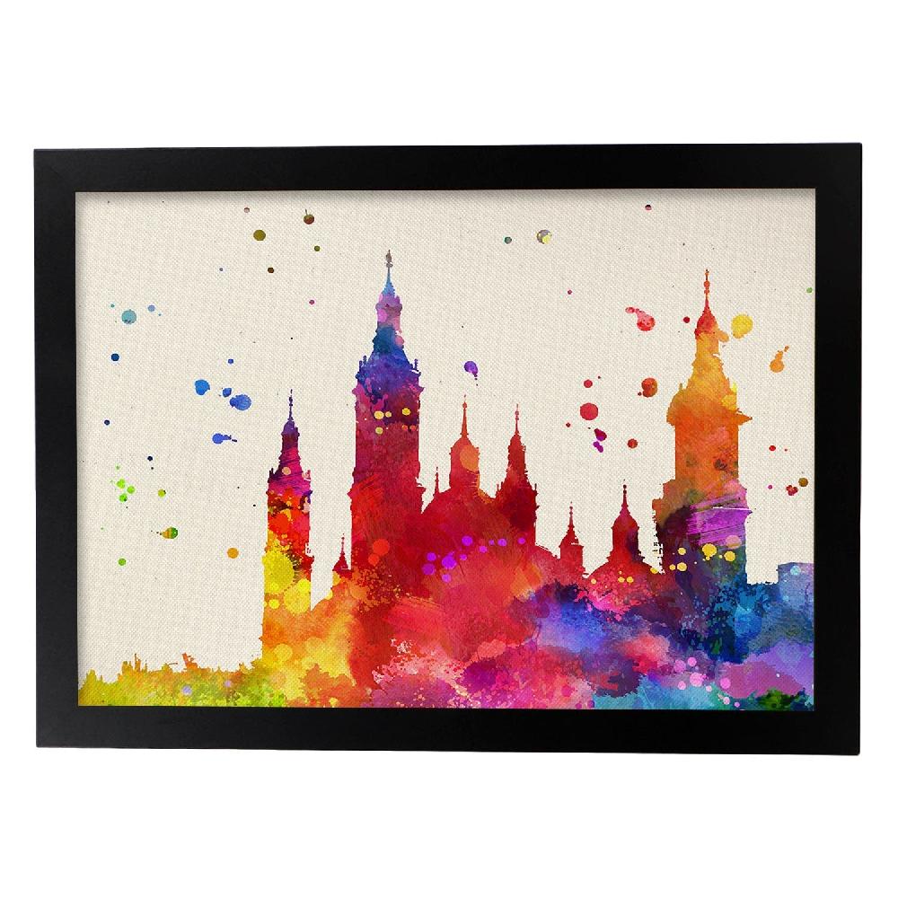 Nacnic Póster De El Pilar Zaragoza Y Mapa De España