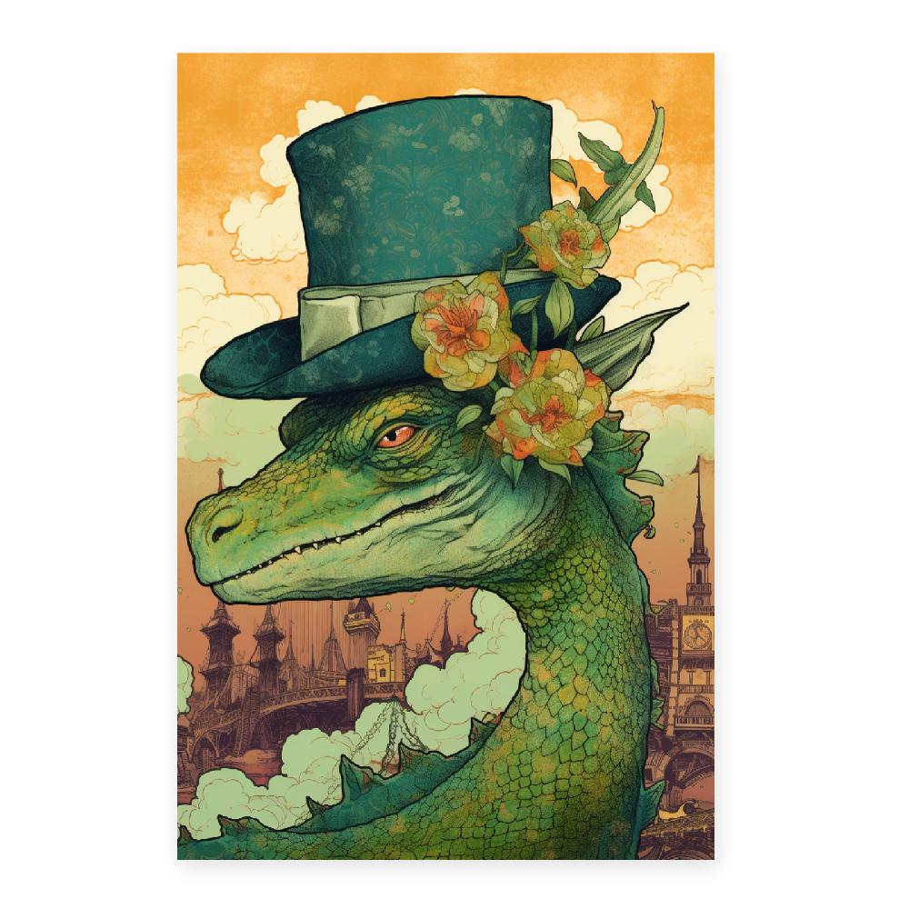 Nacnic Póster De Ilustración Verde Surrealista Pop Art