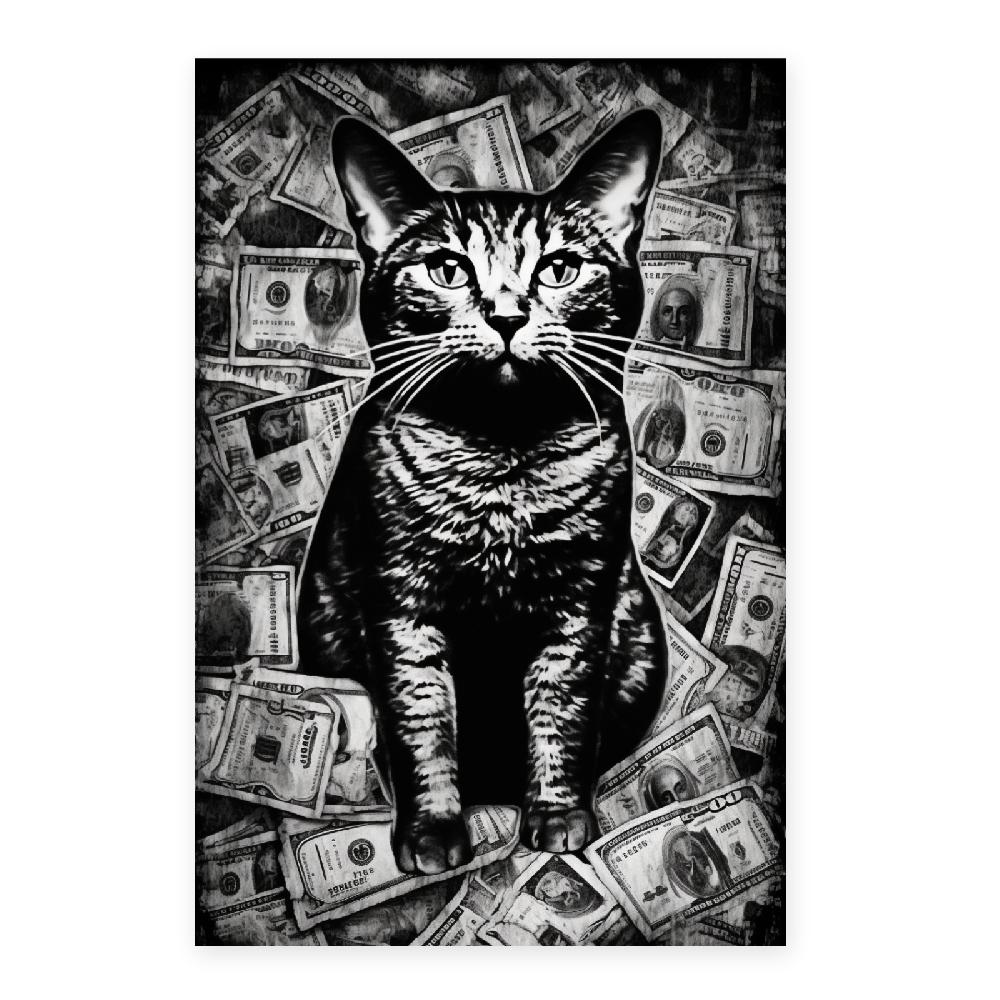 Nacnic Póster De Impuestos De Gatos En Blanco Y Negro