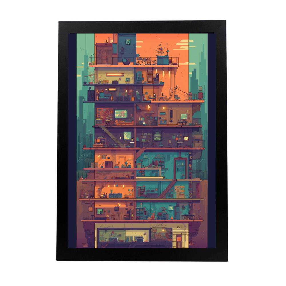 nacnic Póster de Juegos de Construcción Estilo Dist