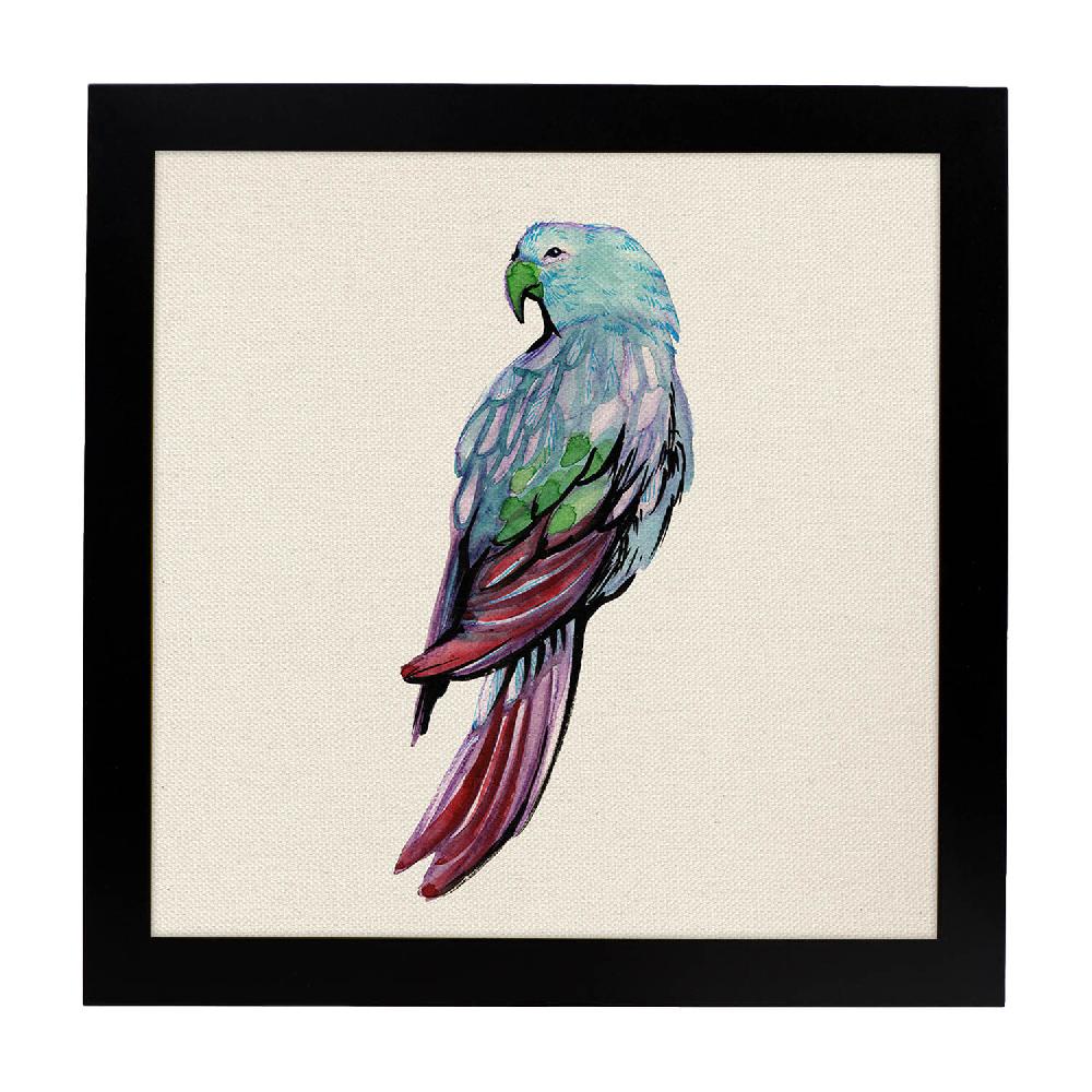 Nacnic Póster De Lorito Azul Con Dibujos De Pájaros