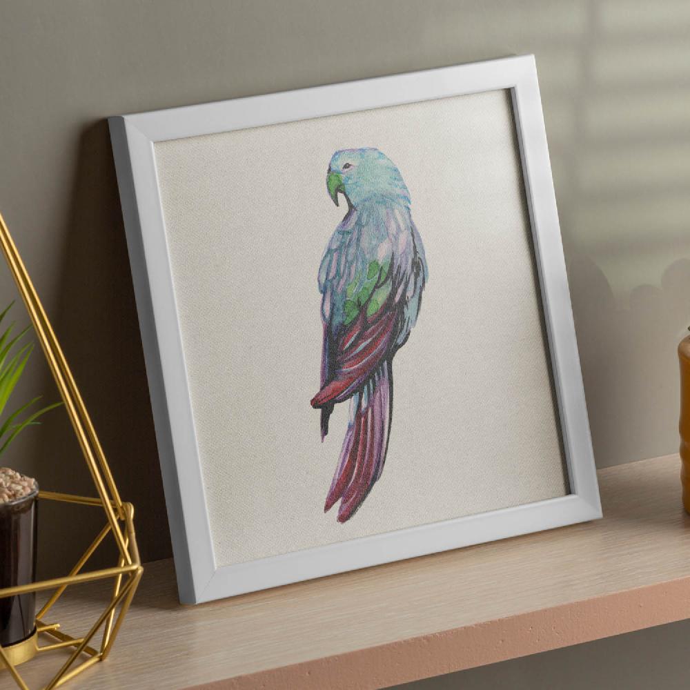 nacnic Póster de Lorito Azul con Dibujos de Pájaros