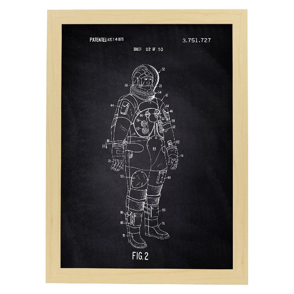 Nacnic Poster De Patente De Traje De Astronauta Antiguo