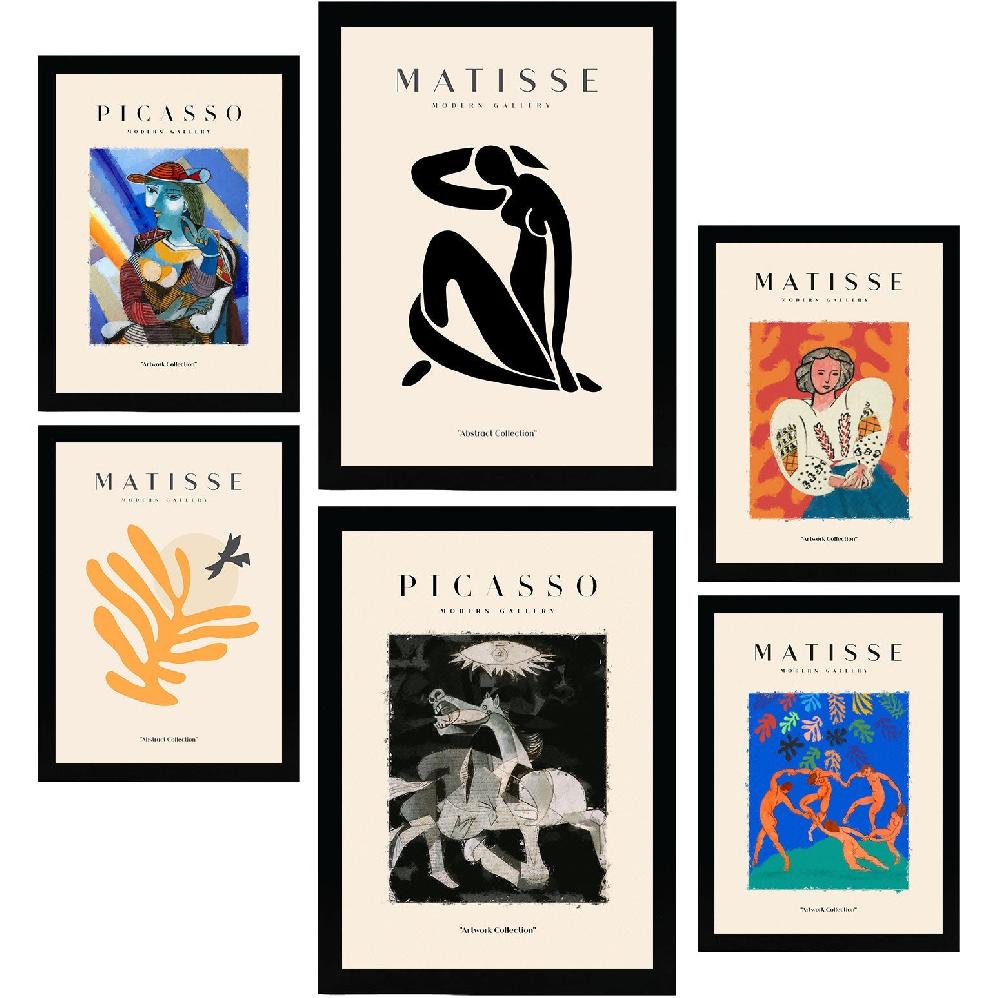 nacnic Póster de Picasso y Matisse. Pinturas Abstractas. Arte Fauvismo y Surrealismo