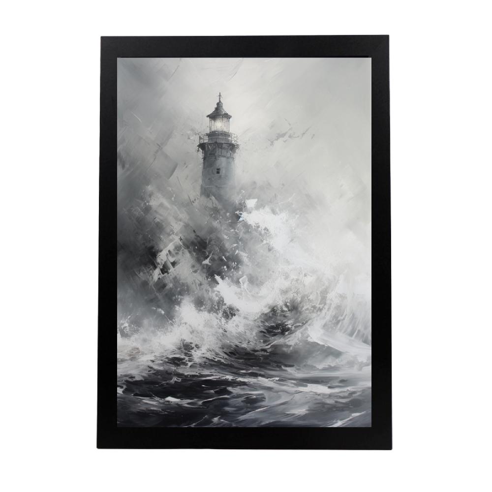 nacnic Póster de Pintura Abstracta en Oleo Blanco Masivo